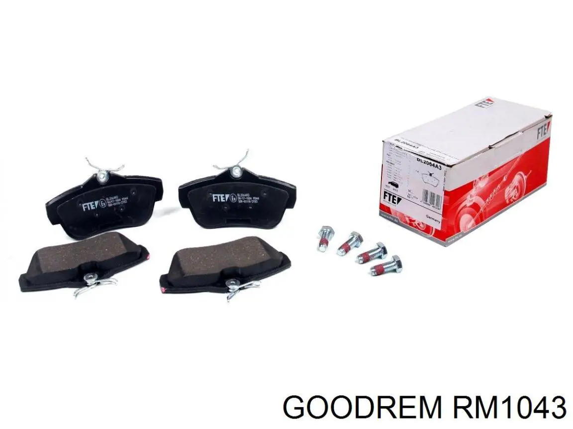 Задні гальмівні колодки Goodrem RM1043 ціна, від 15.66 USD