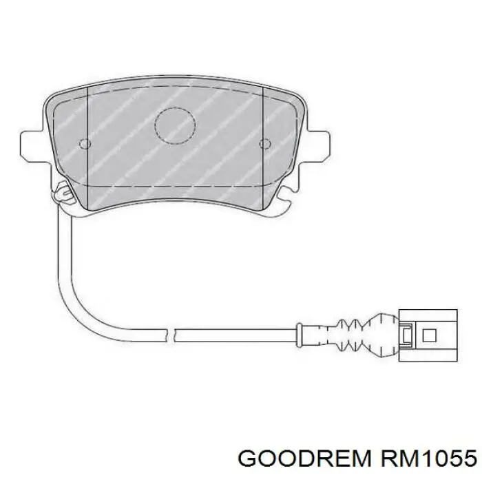 Задні гальмівні колодки Goodrem RM1055 ціна, від 15.79 USD
