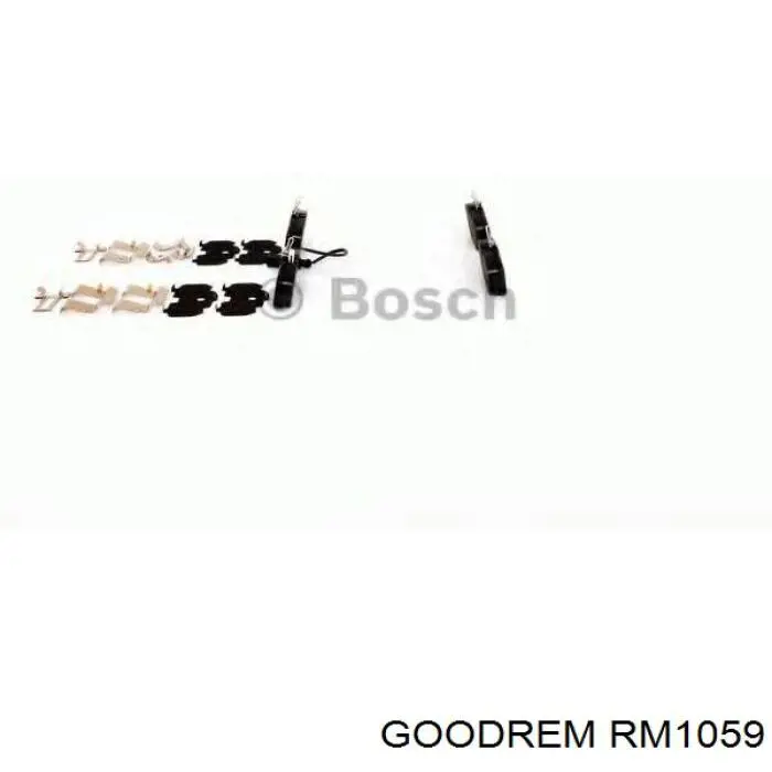 RM1059 Goodrem колодки гальмові задні, дискові