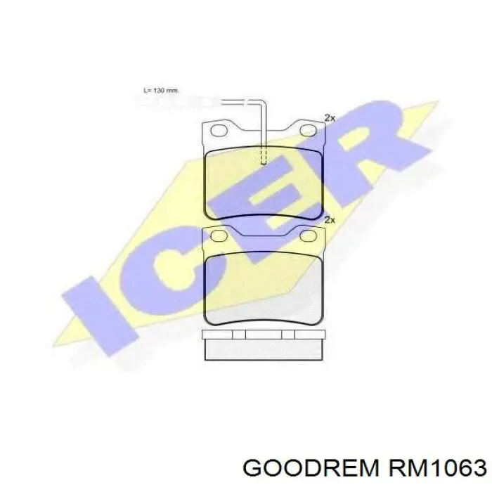 Купити RM1063 Goodrem Задні колодки