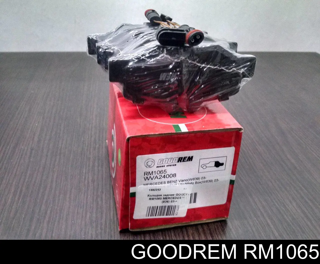 RM1065 Goodrem Колодки гальмівні задні, дискові