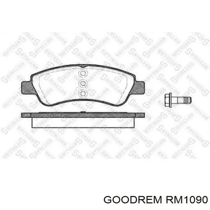 Гальмівні колодки Goodrem RM1090 ціна, від 15.33 USD