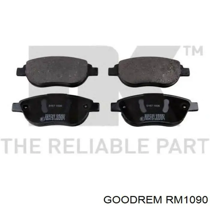 Передні тормозні колодки RM1090 Goodrem
