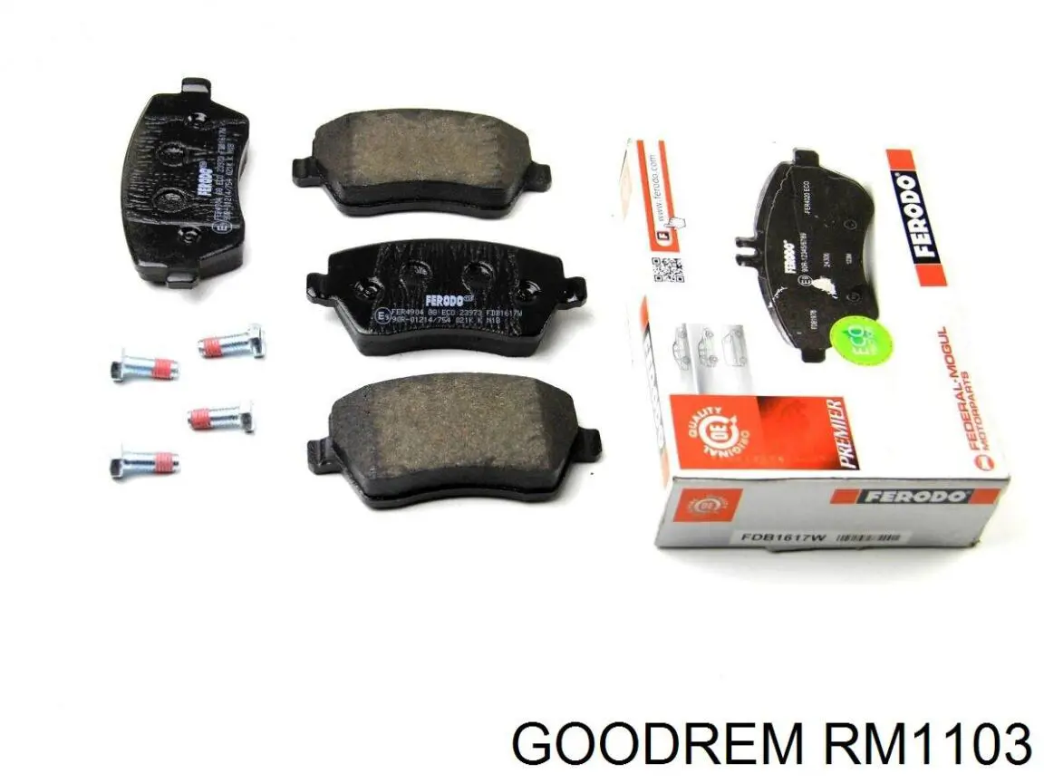Купити RM1103 Goodrem Колодки гальмівні передні, дискові