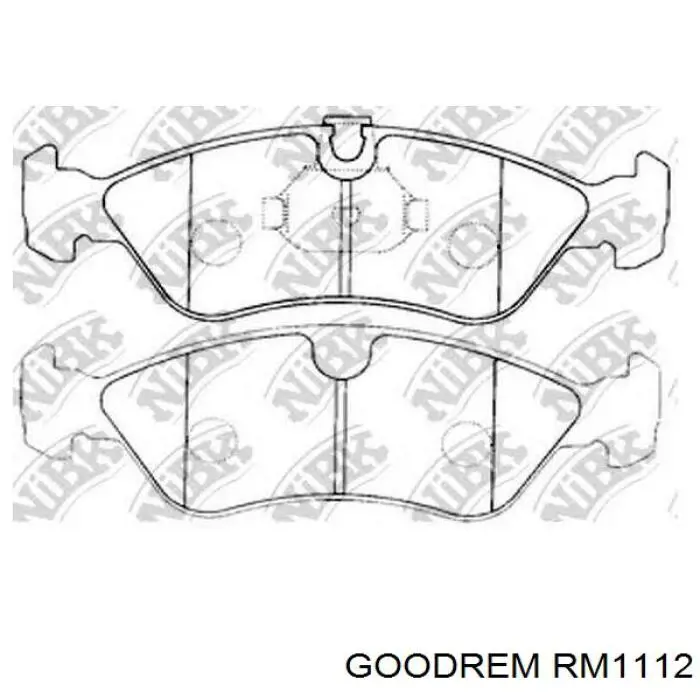 Передні тормозні колодки RM1112 Goodrem