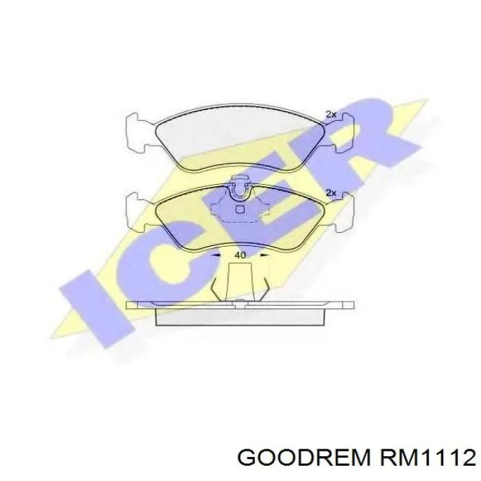 Тормозні колодки Goodrem RM1112