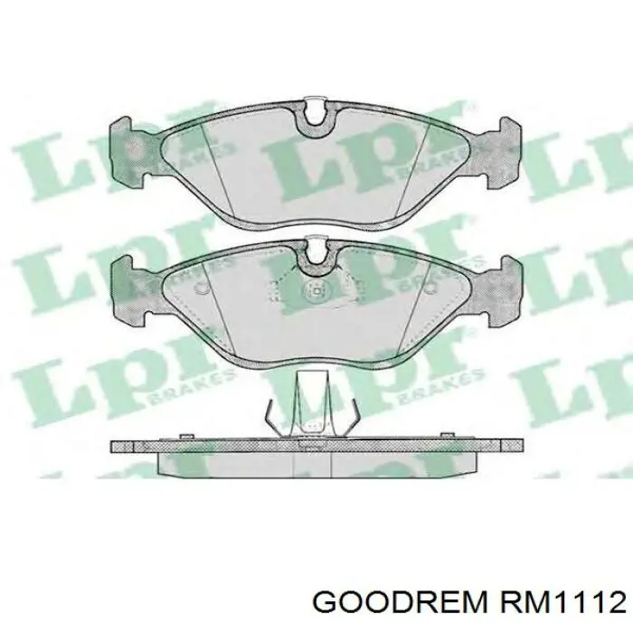 RM1112 Goodrem Передні гальмівні колодки