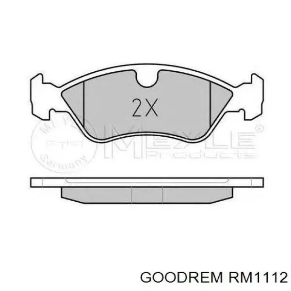 Гальмівні колодки Goodrem RM1112 ціна, від 10.78 USD