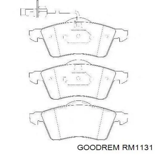 Колодки гальмівні передні, дискові RM1131 Goodrem