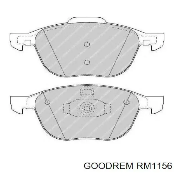 Колодки гальмівні передні, дискові RM1156 Goodrem