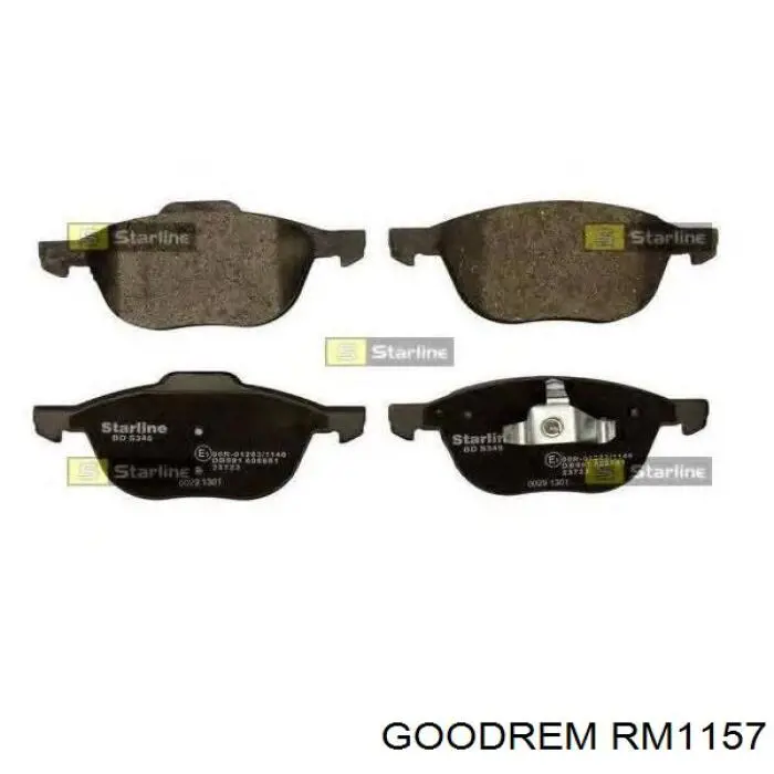 Гальмівні колодки Goodrem RM1157 ціна, від 16.46 USD
