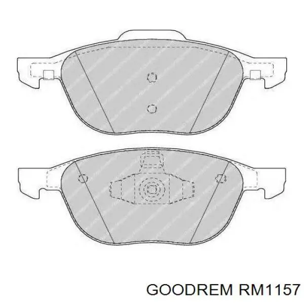 Купити RM1157 Goodrem Колодки гальмівні передні, дискові