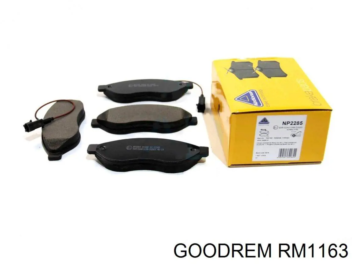 Передні тормозні колодки RM1163 Goodrem