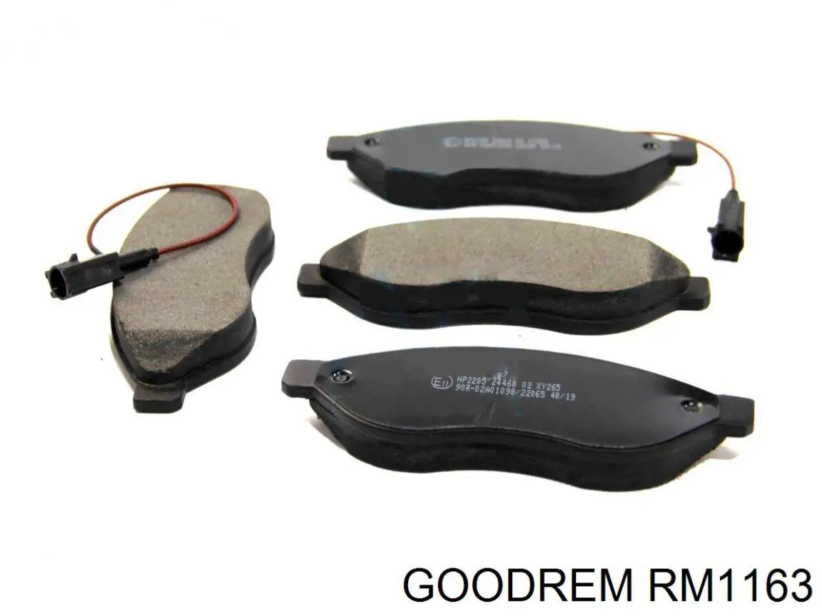 RM1163 Goodrem колодки гальмівні передні, дискові