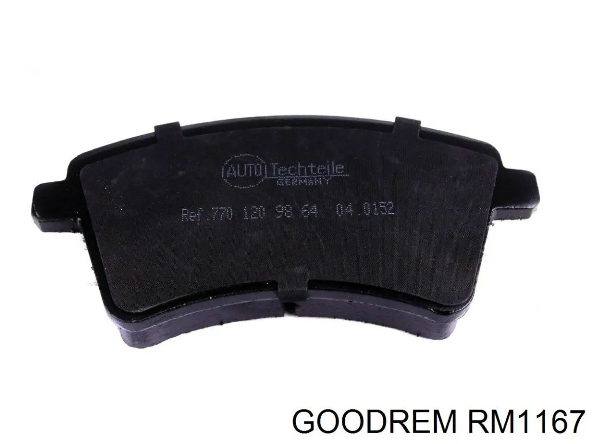 Купити RM1167 Goodrem Колодки гальмівні передні, дискові