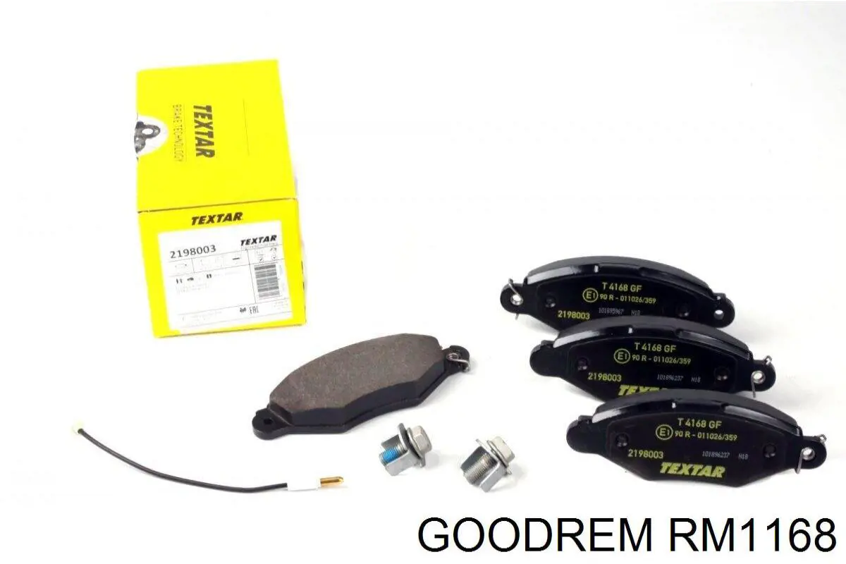 Купити RM1168 Goodrem Колодки гальмівні передні, дискові