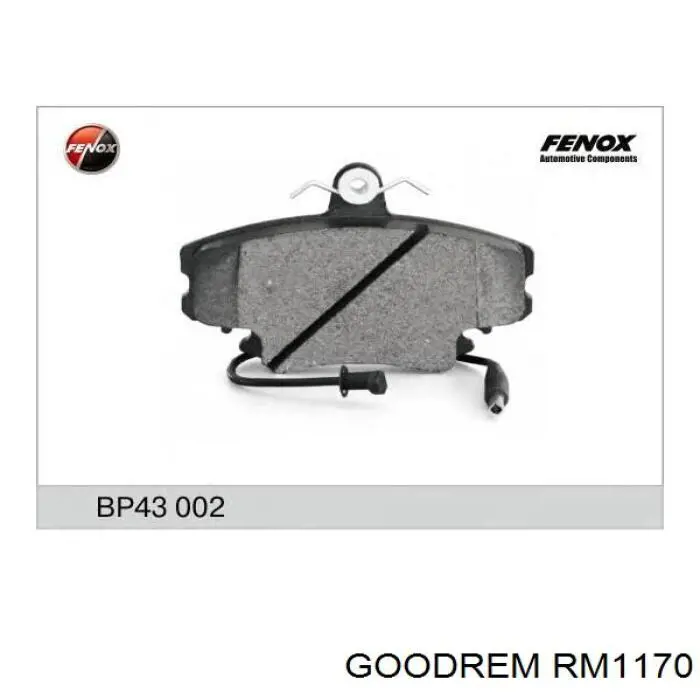 Гальмівні колодки Goodrem RM1170 ціна, від 13.91 USD