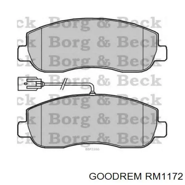 Гальмівні колодки Goodrem RM1172 ціна, від 20.92 USD
