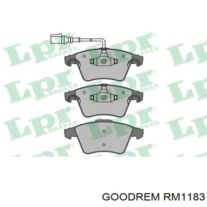 Колодки гальмівні передні, дискові RM1183 Goodrem