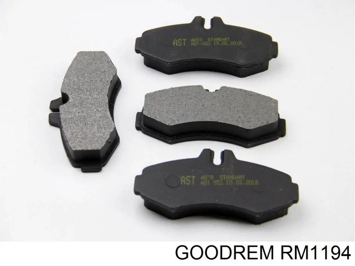 RM1194 Goodrem колодки гальмівні передні, дискові
