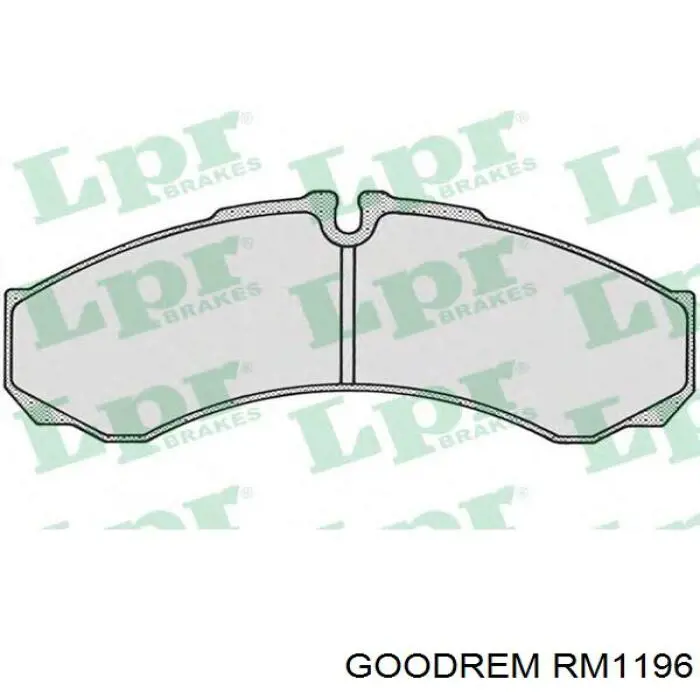 Задні гальмівні колодки Goodrem RM1196 ціна, від 17.65 USD