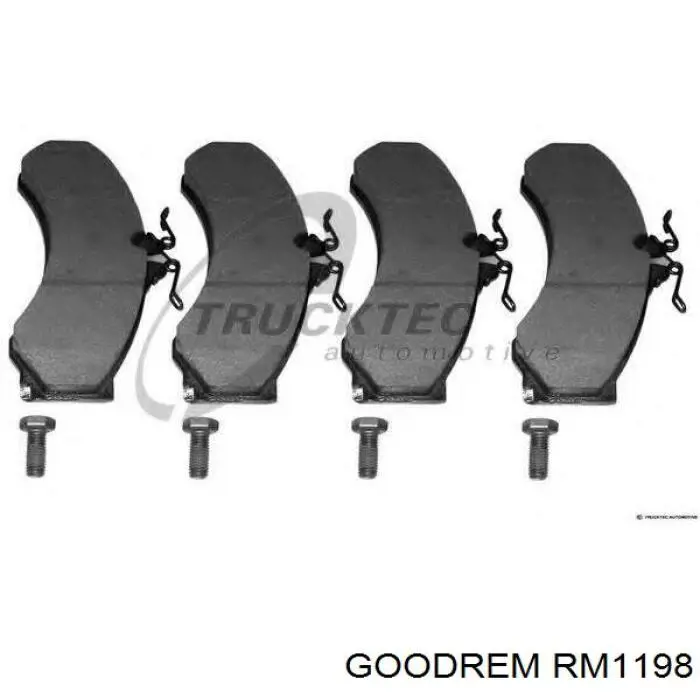Купити RM1198 Goodrem Колодки гальмівні передні, дискові