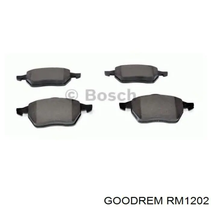 RM1202 Goodrem колодки гальмівні передні, дискові