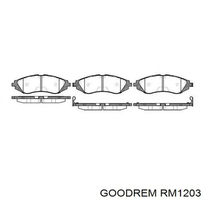 RM1203 Goodrem Передні гальмівні колодки