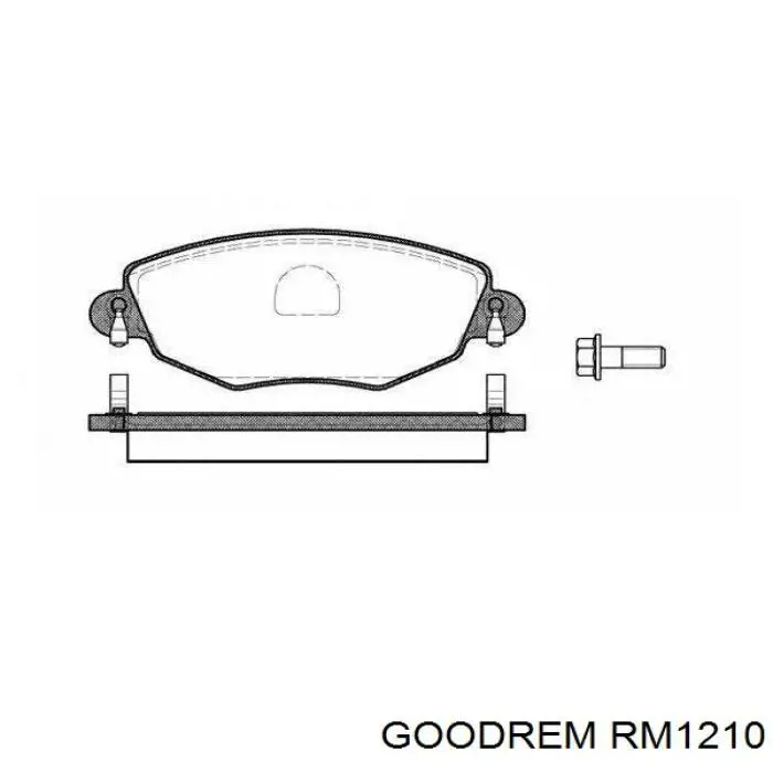 RM1210 Goodrem Передні гальмівні колодки