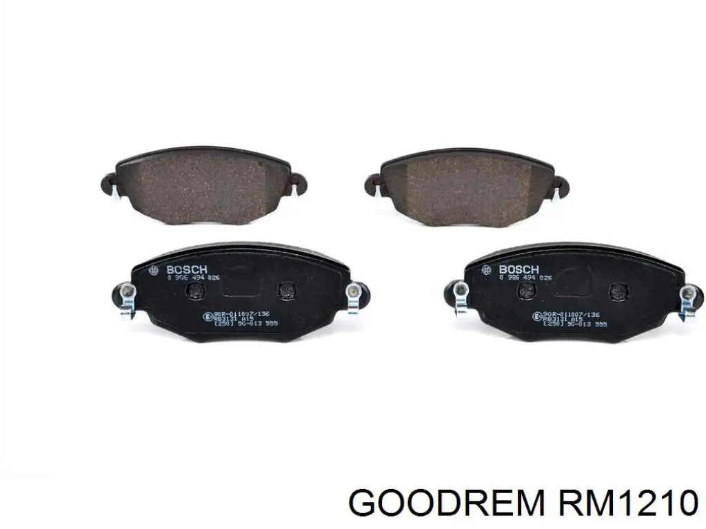 Передні тормозні колодки RM1210 Goodrem