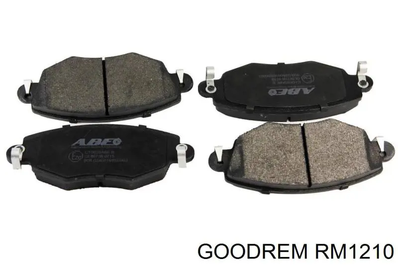 RM1210 Goodrem колодки гальмівні передні, дискові