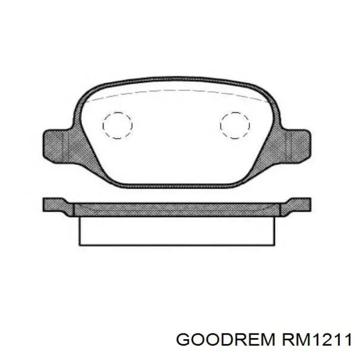 Задні гальмівні колодки RM1211 Goodrem
