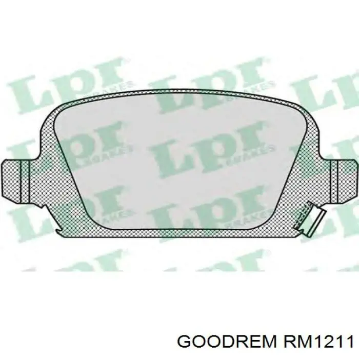 Задні гальмівні колодки Goodrem RM1211 ціна, від 12.53 USD