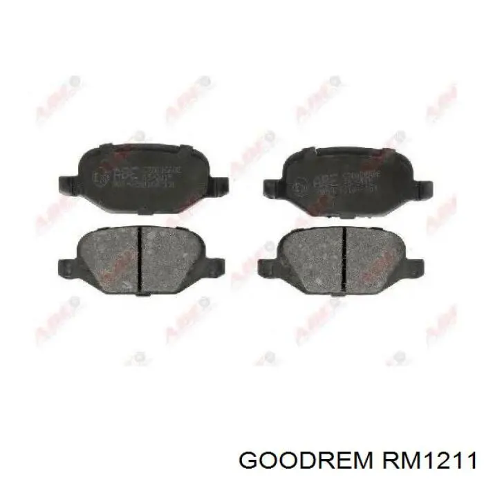 Купити RM1211 Goodrem Задні колодки