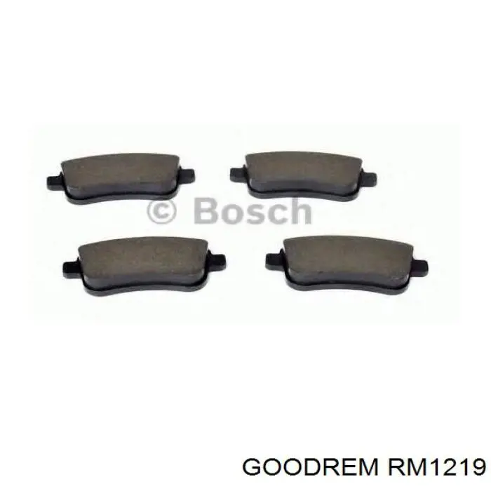 RM1219 Goodrem Колодки гальмівні задні, дискові