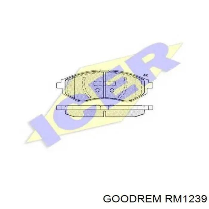 Колодки гальмові задні, дискові RM1239 Goodrem