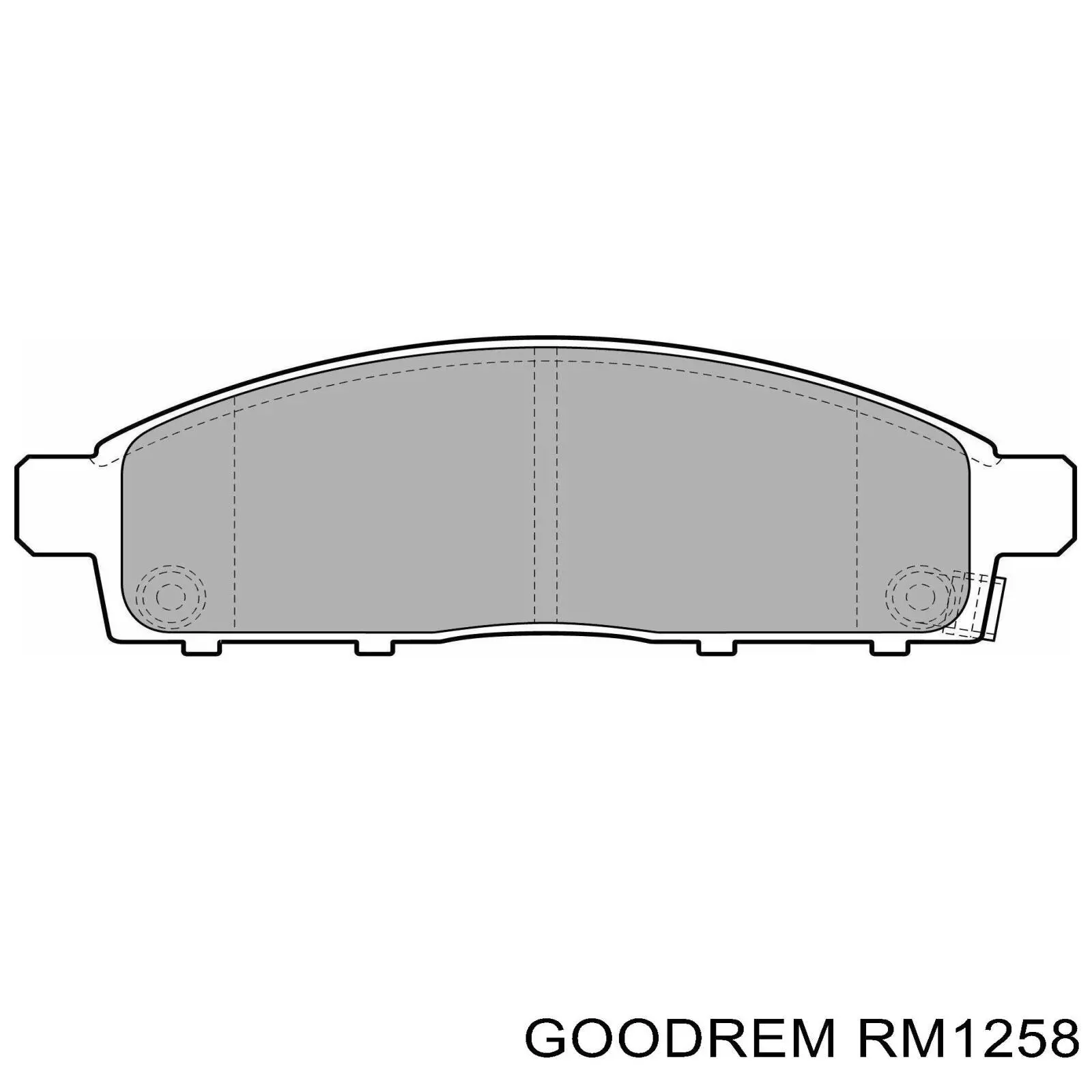 Купити RM1258 Goodrem Колодки гальмівні передні, дискові