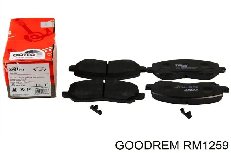 Передні тормозні колодки RM1259 Goodrem