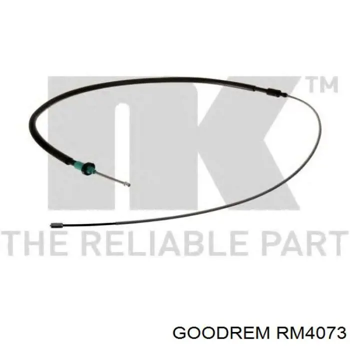 RM4073 Goodrem трос ручного гальма задній, правий/лівий