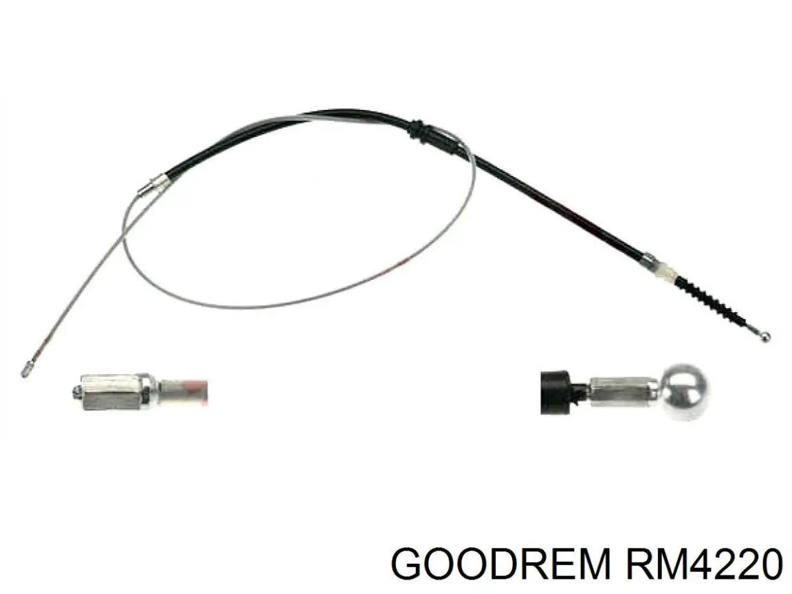 RM4220 Goodrem трос ручного гальма задній, правий/лівий