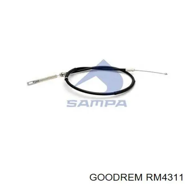 RM4311 Goodrem трос ручного гальма задній, правий/лівий