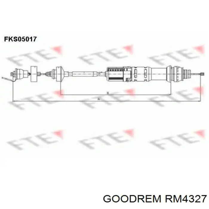 RM4327 Goodrem трос зчеплення