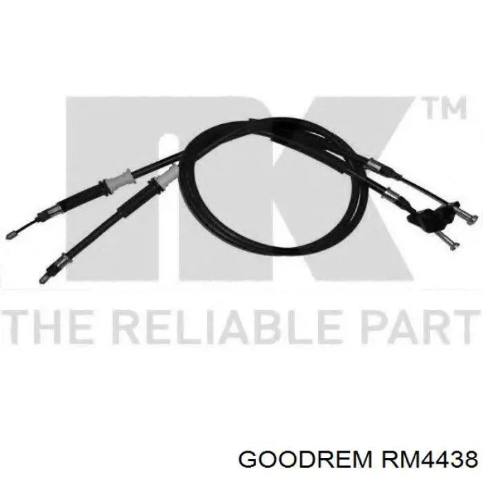 RM4438 Goodrem трос ручного гальма задній, правий/лівий