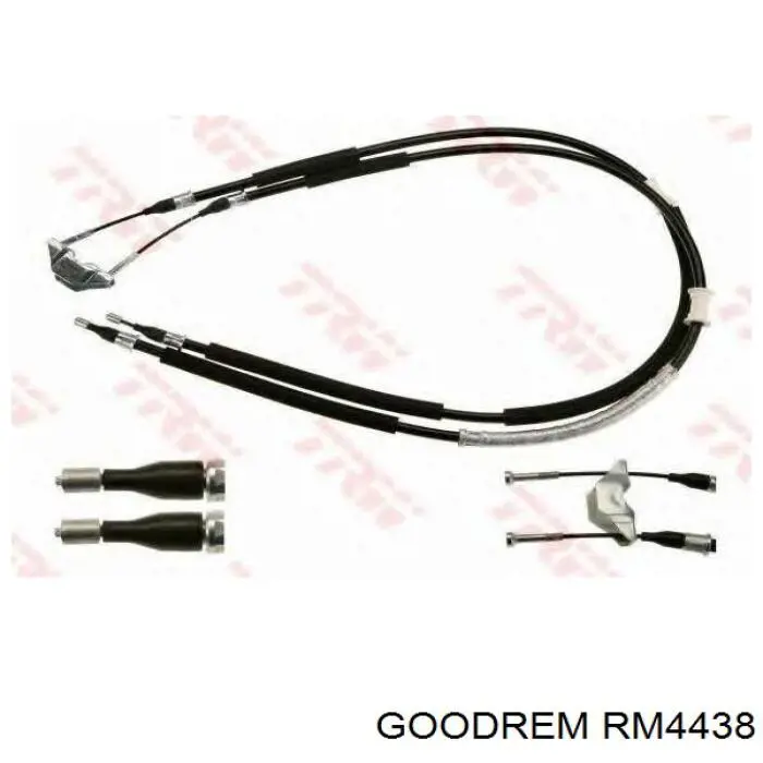 Трос ручного гальма задній, правий/лівий Goodrem RM4438 ціна, від 17.94 USD