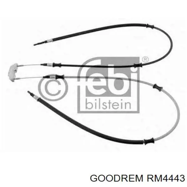 Трос ручного гальма задній, правий/лівий Goodrem RM4443 ціна, від 17.17 USD