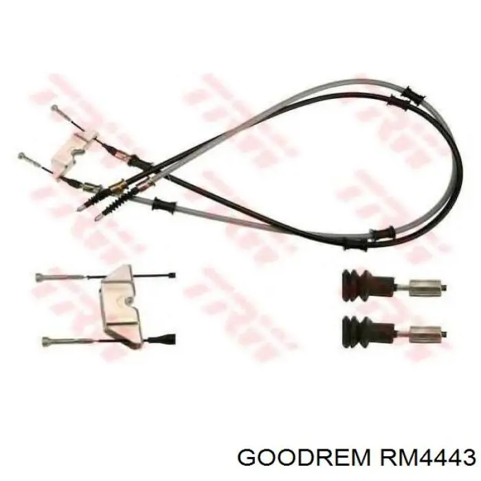 RM4443 Goodrem трос ручного гальма задній, правий/лівий