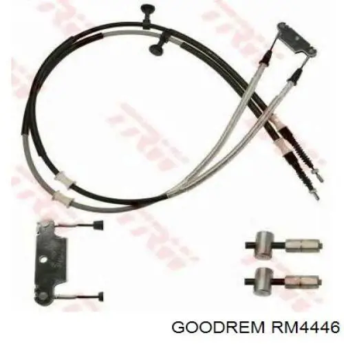 Трос ручного гальма задній, правий/лівий Goodrem RM4446 ціна, від 28.52 USD