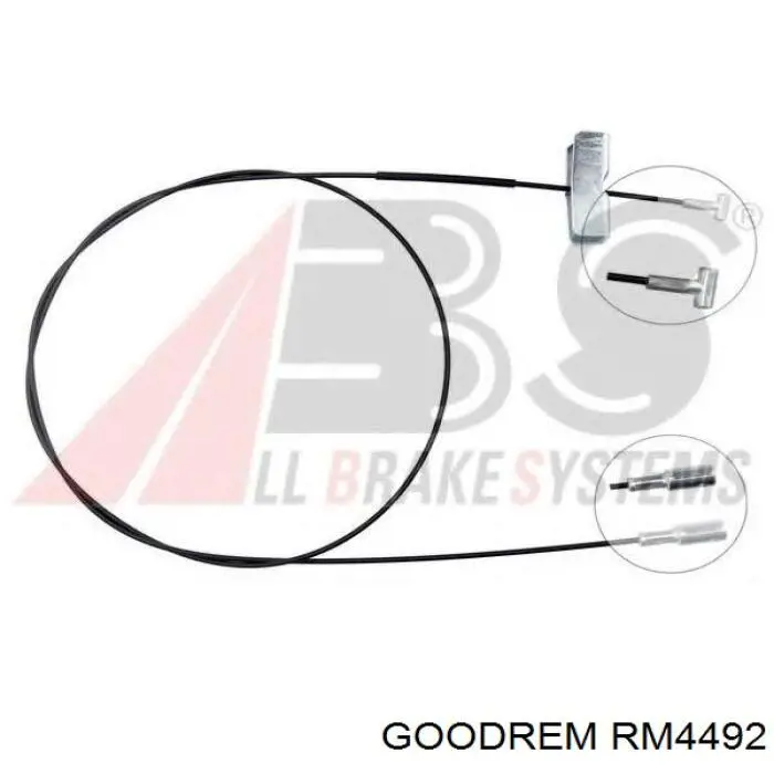 Купити RM4492 Goodrem Трос ручного гальма, проміжний