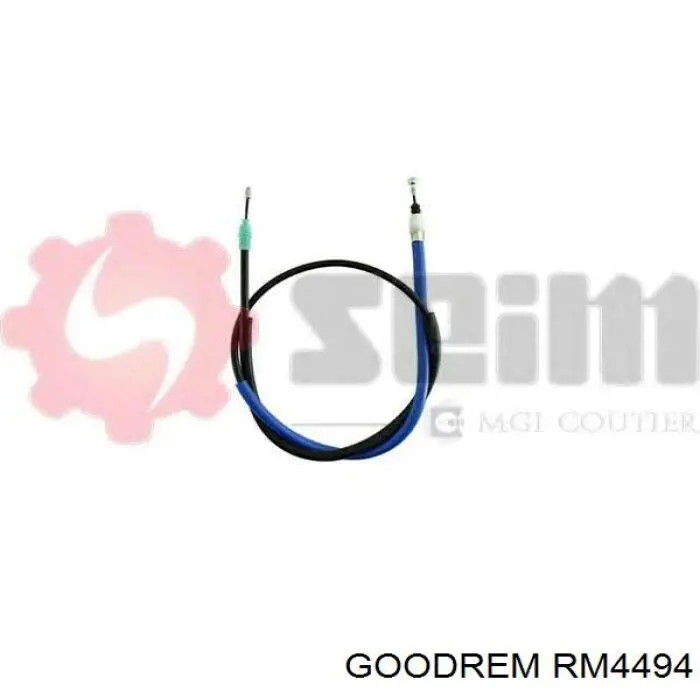 Трос стоянкового гальма задній лівий Goodrem RM4494 ціна, від 9.17 USD