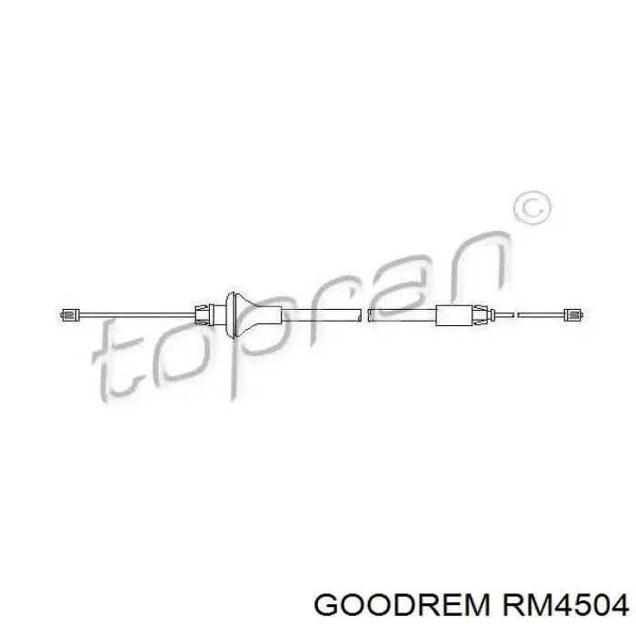 RM4504 Goodrem Трос стоянкового гальма проміжний
